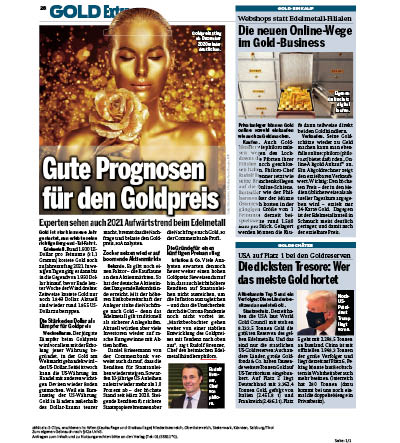 Gute Prognosen für den Goldpreis